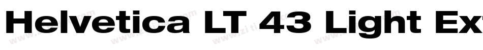 Helvetica LT 43 Light Extended字体转换